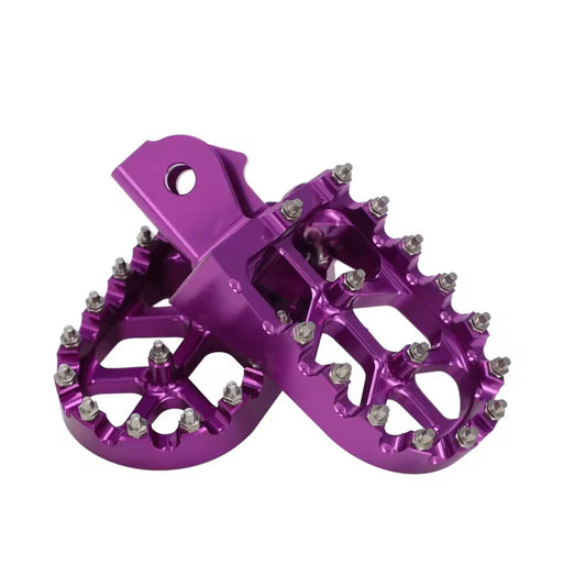 Purple Heavy Duty Foot Pegs Pedals for Surron Light Bee X/S & E Ride Bikes