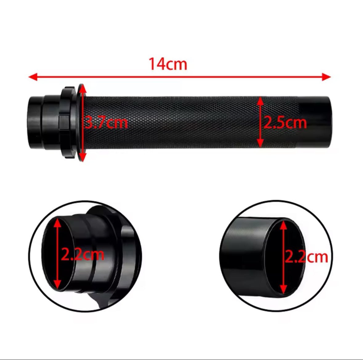 Aluminum Throttle Tube For Surron Ultra Bee Light Bee L1E and Segway X260 X160