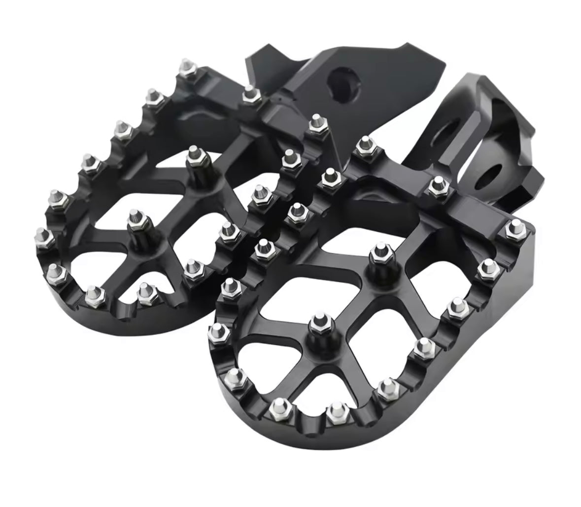 Black Wide Foot Pegs Footrest Pedals For Surron Ultra Bee