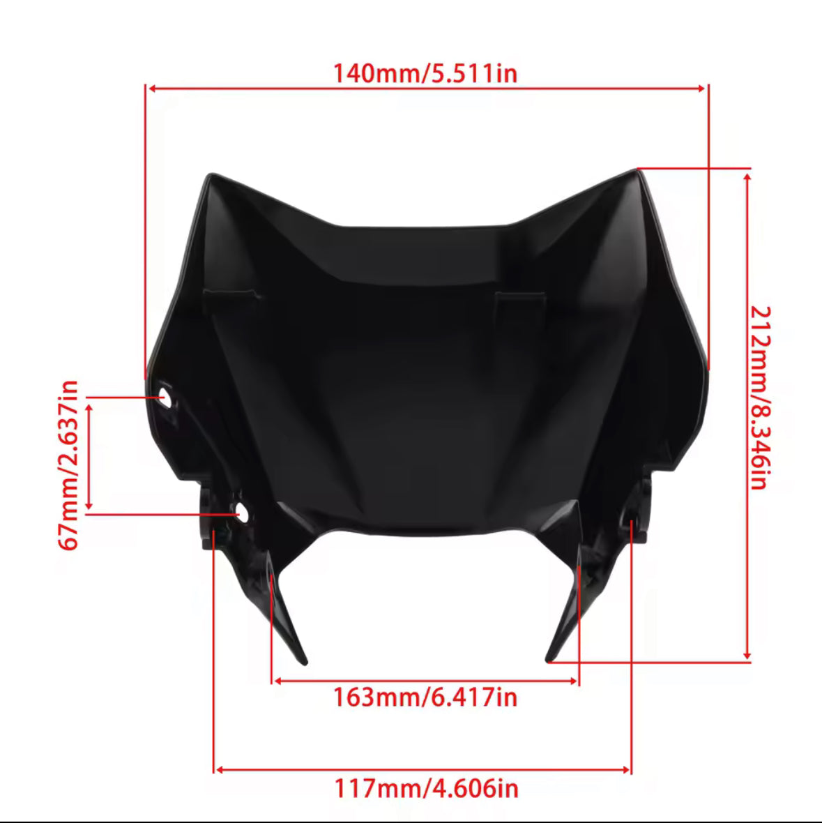 OEM Black Front Light Cover Fairing for Surron Ultra Bee