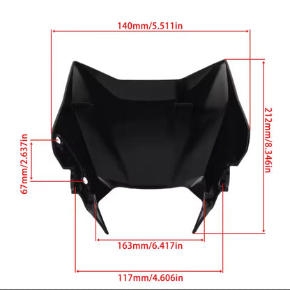 OEM Black Front Light Cover Fairing for Surron Ultra Bee